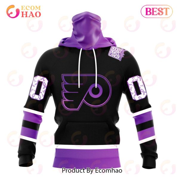 NHL Philadelphia Flyers Special Black Hockey Fights Cancer Kits 3D Hoodie