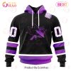 NHL Seattle Kraken Special Black Hockey Fights Cancer Kits 3D Hoodie
