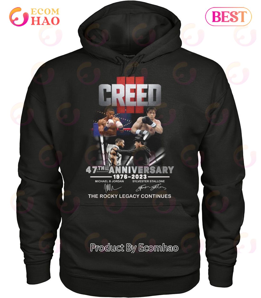 Creed 47th Anniversary 1976 – 2023 The Rocky Legacy Continues T-Shirt