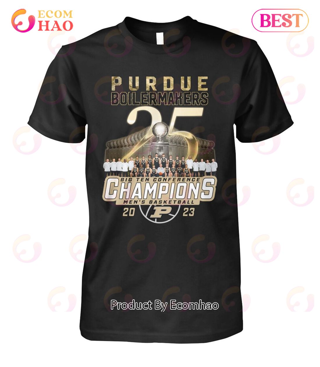 Purdue Boilermakers Big Ten Conference Champions Men’s Basketball 2023 T-Shirt