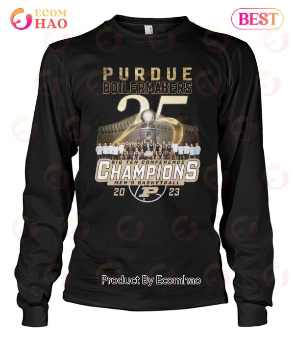 Purdue Boilermakers Big Ten Conference Champions Men’s Basketball 2023 T-Shirt