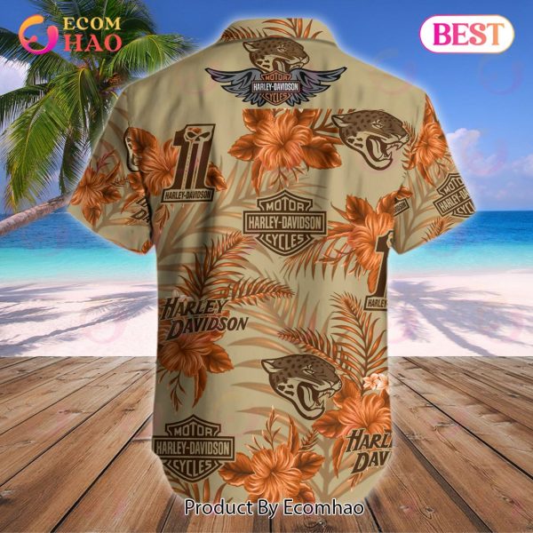 NFL Jacksonville Jaguars Harley Davidson Hawaiian Shirt Perfect Gift