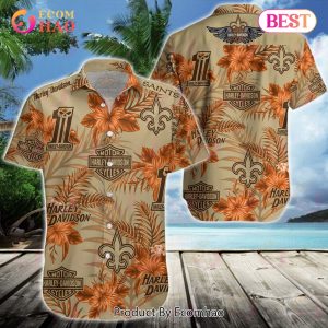NFL New Orleans Saints Harley Davidson Hawaiian Shirt Perfect Gift