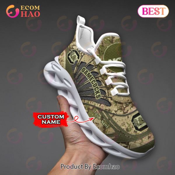 NCAA South Carolina Gamecocks Camo Design Max Soul Sneaker Custom Name