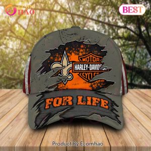 Harley Davidson x NFL New Orleans Saints Cap Allover Print