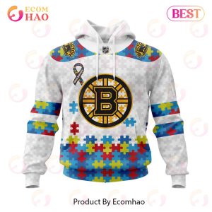 Personalized NHL Boston Bruins Autism Awareness 3D Hoodie