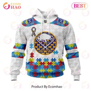 Personalized NHL Buffalo Sabres Autism Awareness 3D Hoodie