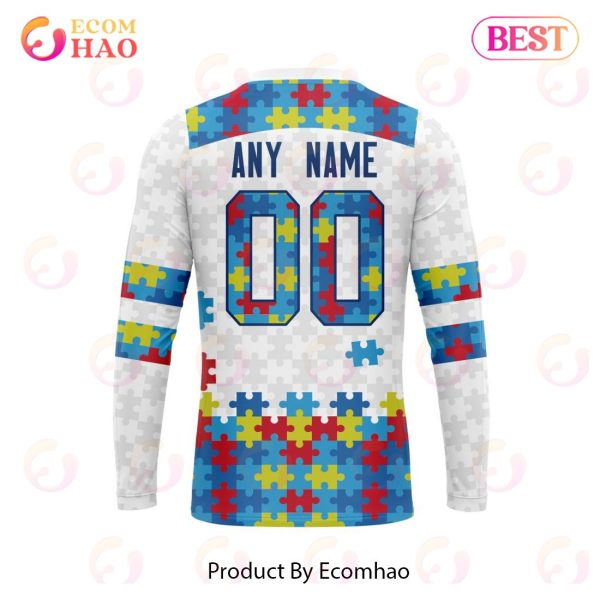 Personalized NHL Carolina Hurricanes Autism Awareness 3D Hoodie
