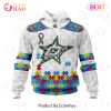 Personalized NHL Columbus Blue Jackets Autism Awareness 3D Hoodie