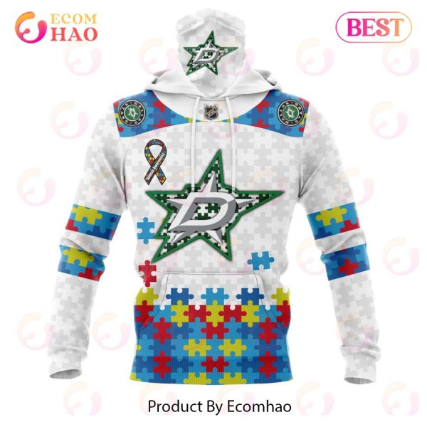 Personalized NHL Dallas Stars Autism Awareness 3D Hoodie