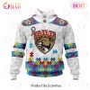 Personalized NHL Edmonton Oilers Autism Awareness 3D Hoodie