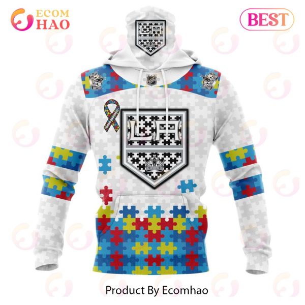 Personalized NHL Los Angeles Kings Autism Awareness 3D Hoodie