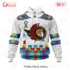 Personalized NHL New York Rangers Autism Awareness 3D Hoodie Personalized NHL New York Rangers Autism Awareness 3D Hoodie