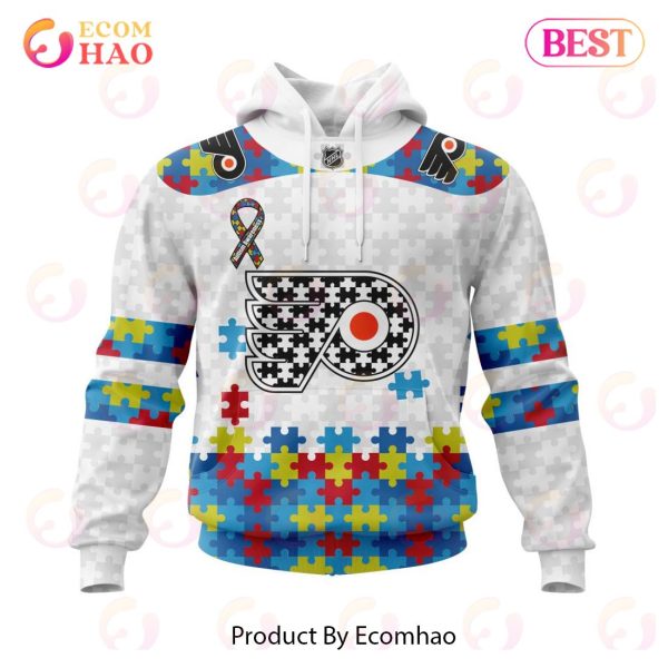 Personalized NHL Philadelphia Flyers Autism Awareness 3D Hoodie