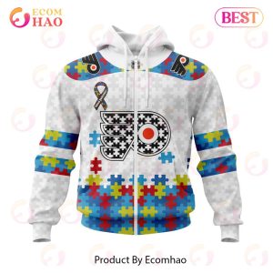 Personalized NHL Philadelphia Flyers Autism Awareness 3D Hoodie