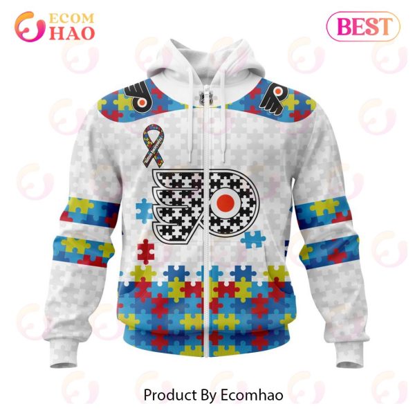 Personalized NHL Philadelphia Flyers Autism Awareness 3D Hoodie
