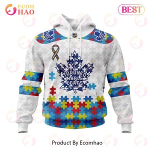 Personalized NHL Toronto Maple Leafs Autism Awareness 3D Hoodie