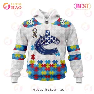 Personalized NHL Vancouver Canucks Autism Awareness 3D Hoodie