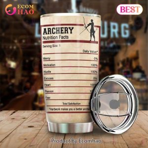 Archery Nutrition Facts Personalized Tumbler