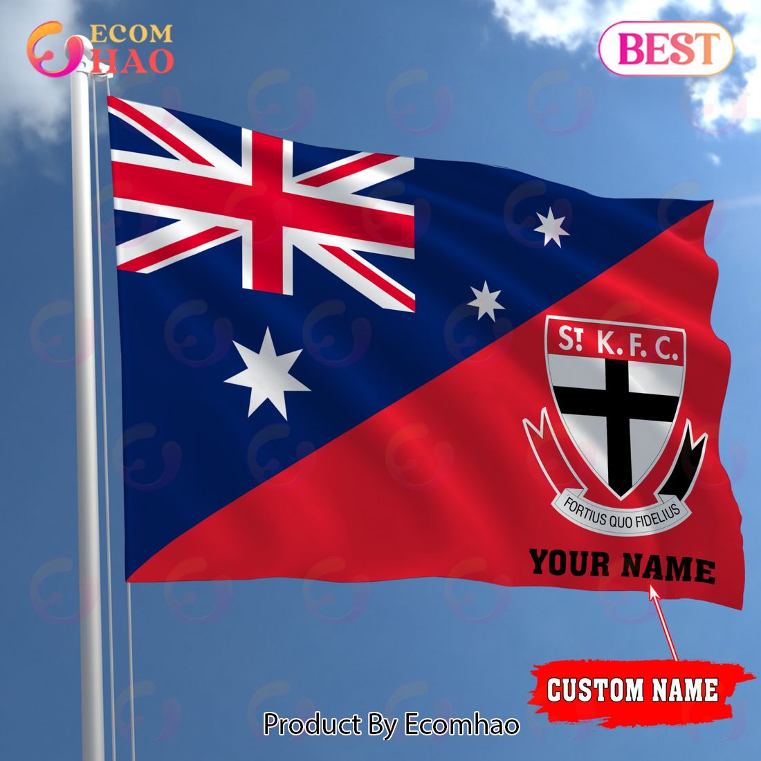 AFL Teams St Kilda Saints Flag Best Gift For Fans