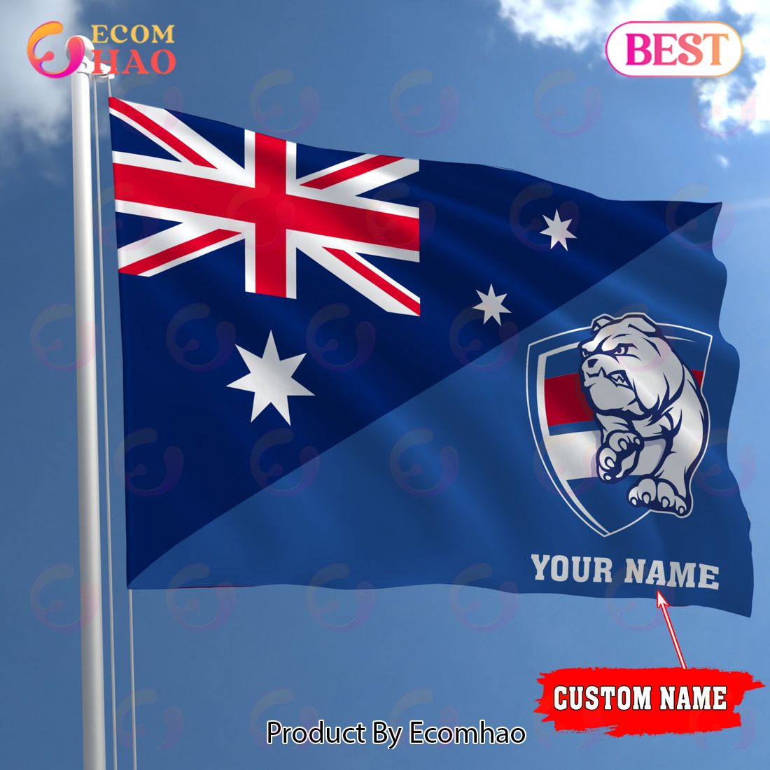 AFL Teams Western Bulldogs Flag Best Gift For Fans