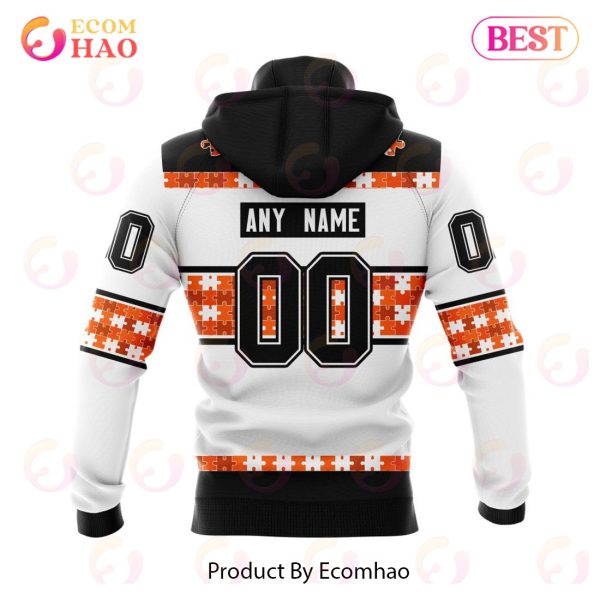 NHL Anaheim Ducks Autism Awareness Custom Name And Number 3D Hoodie