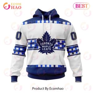 NHL Toronto Maple Leafs Autism Awareness Custom Name And Number 3D Hoodie