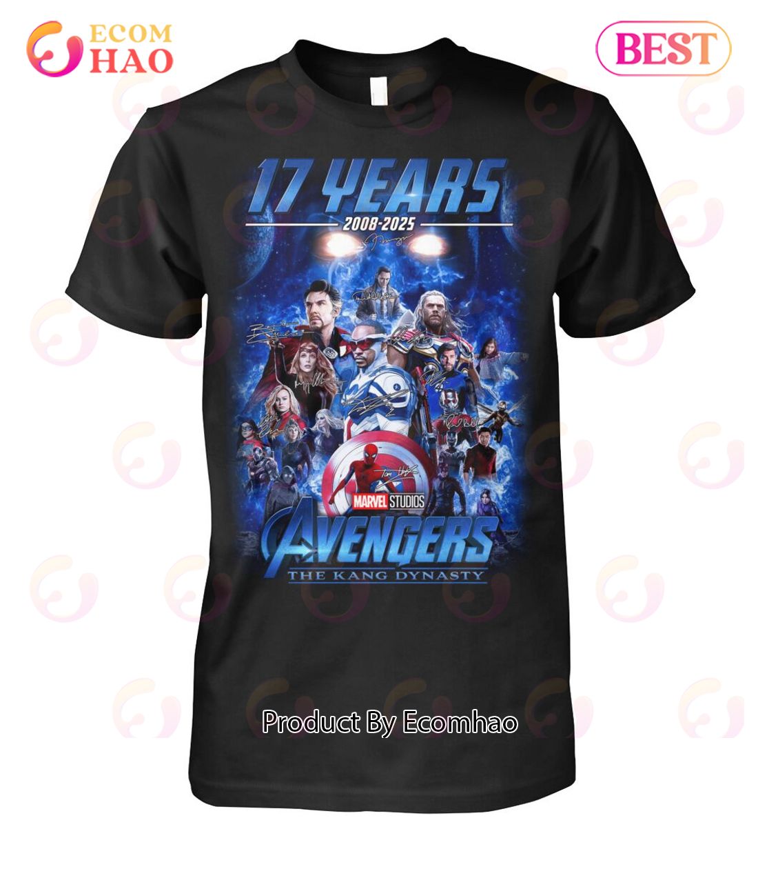 17 Years 2008 – 2025 Avengers The Kang Dynasty Marvel Studios T-Shirt