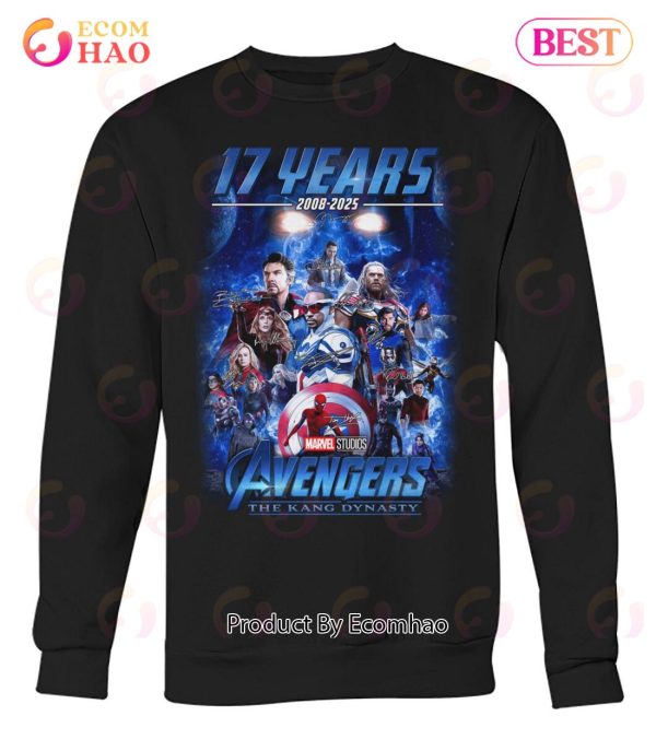 17 Years 2008 – 2025 Avengers The Kang Dynasty Marvel Studios T-Shirt