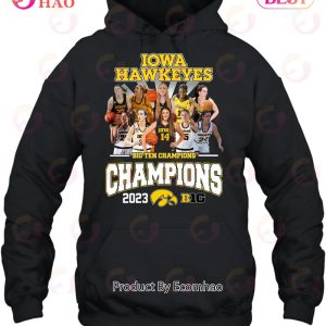 Iowa Hawkeyes Big Ten Champions 2023 T-Shirt