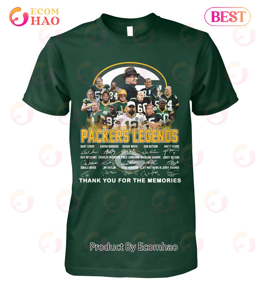 Packers Legends Thank You For The Memories T-Shirt