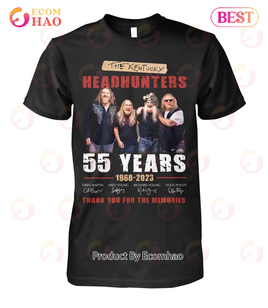 The Kentucky Headhunters 55 Years 1968 – 2023 Thank You For The Memories T-Shirt