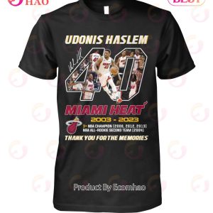 Udonis Haslem Miami Heat 2003 – 2023 Thank You For The Memories T-Shirt