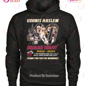 Udonis Haslem Miami Heat 2003 – 2023 Thank You For The Memories T-Shirt