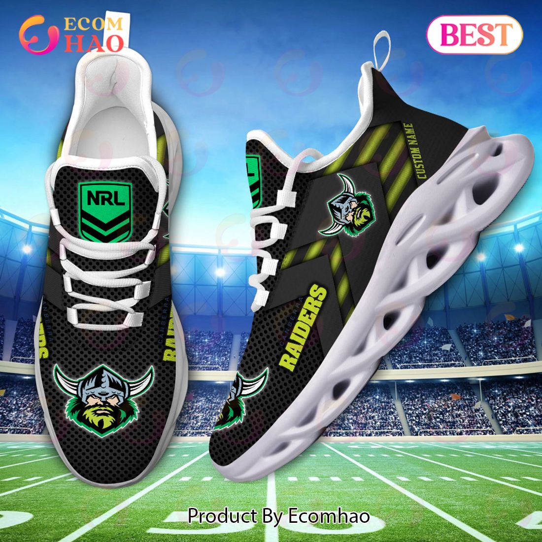 NRL Canberra Raiders Personalized Max Soul Shoe Perfect Gift