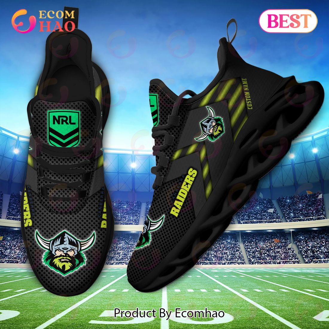 NRL Canberra Raiders Personalized Max Soul Shoe Perfect Gift