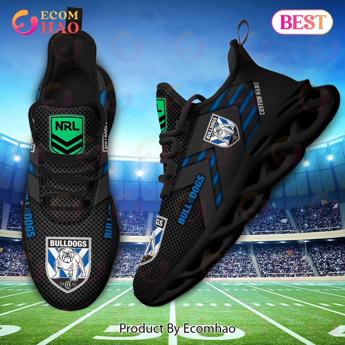 NRL Canterbury Bankstown Bulldogs Personalized Max Soul Shoe Perfect Gift