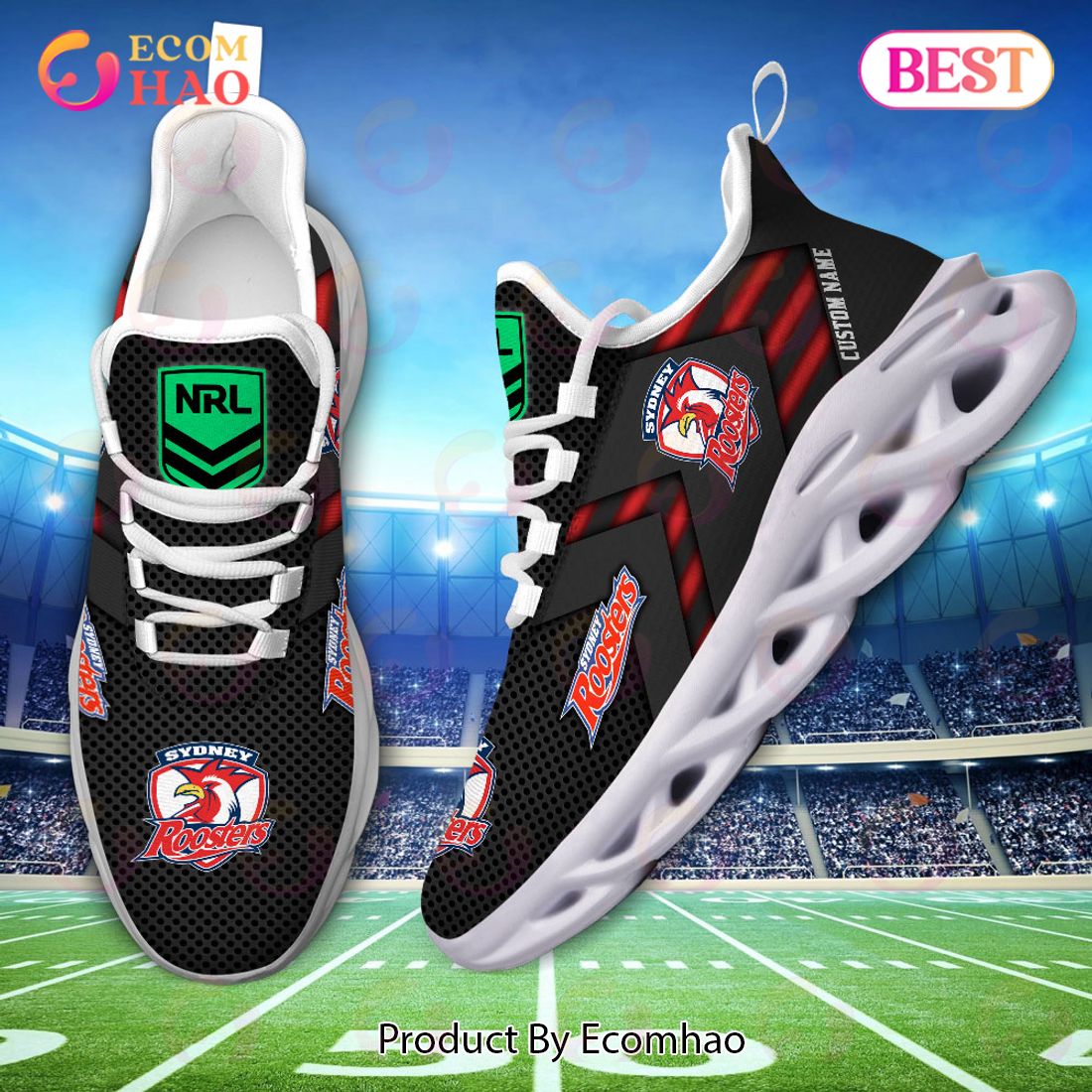 NRL Sydney Roosters Personalized Max Soul Shoe Perfect Gift