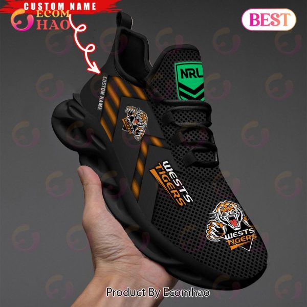 NRL Wests Tigers Personalized Max Soul Shoe Perfect Gift
