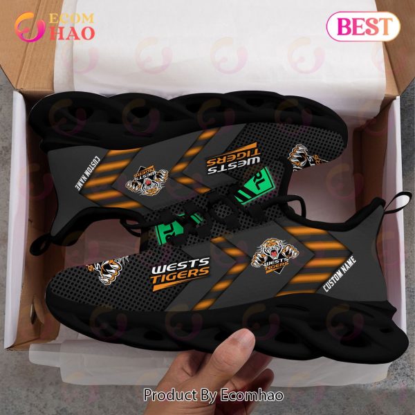 NRL Wests Tigers Personalized Max Soul Shoe Perfect Gift