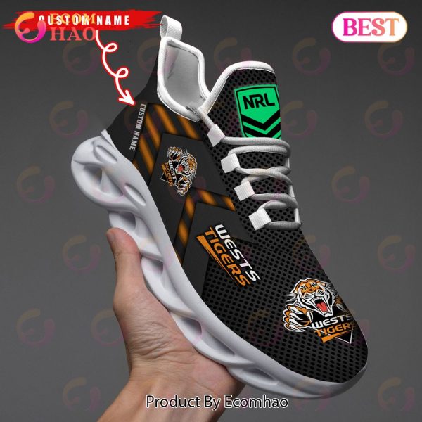 NRL Wests Tigers Personalized Max Soul Shoe Perfect Gift