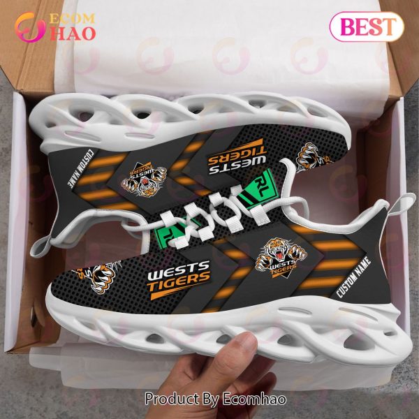 NRL Wests Tigers Personalized Max Soul Shoe Perfect Gift
