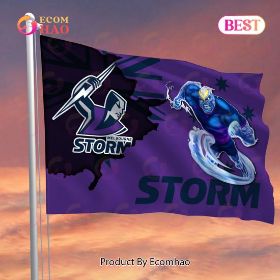 NRL Melbourne Storm Flag Gift For Fans