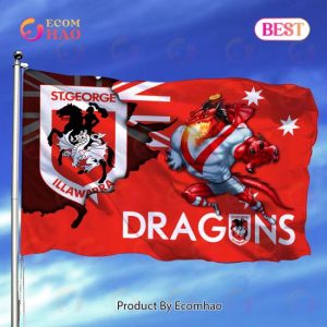 NRL St. George Illawarra Dragons Flag Gift For Fans