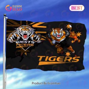 NRL Wests Tigers Flag Gift For Fans