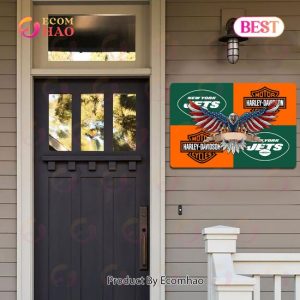 NFL New York Jets x Harley Davidson Personalized Man Cave Sign, Bar Sign, Pub Sign, Metal Sign Perfect Gift