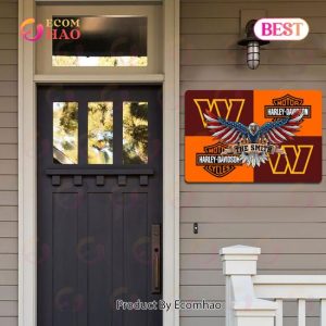 NFL Washington Commanders x Harley Davidson Personalized Man Cave Sign, Bar Sign, Pub Sign, Metal Sign Perfect Gift