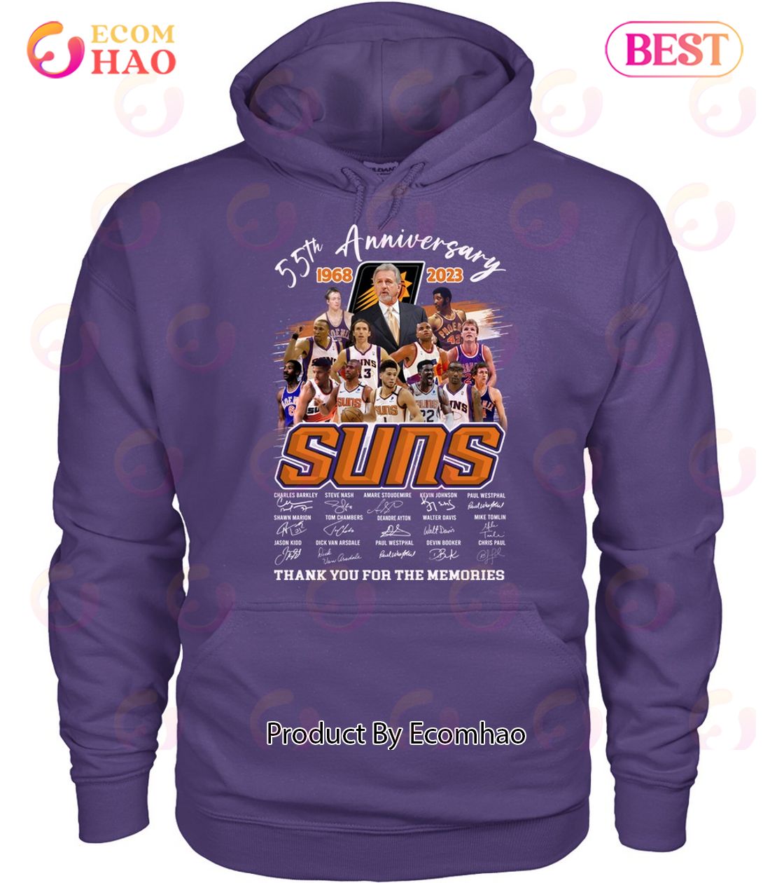 55th Anniversary 1968 – 2023 Suns Thank You For The Memories T-Shirt