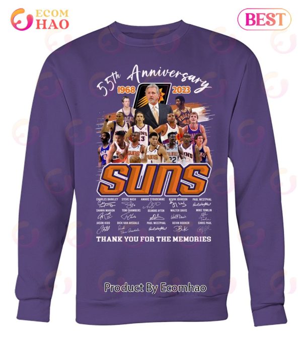 55th Anniversary 1968 – 2023 Suns Thank You For The Memories T-Shirt