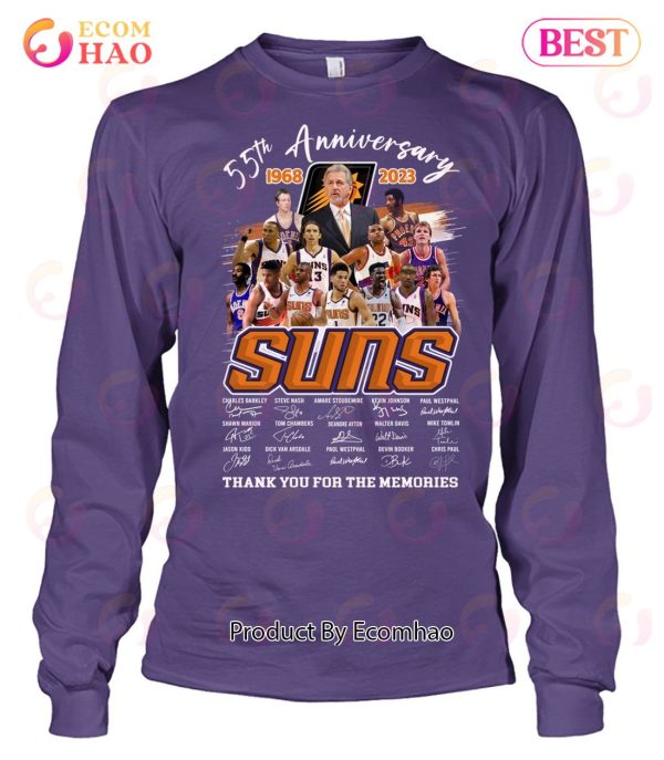 55th Anniversary 1968 – 2023 Suns Thank You For The Memories T-Shirt